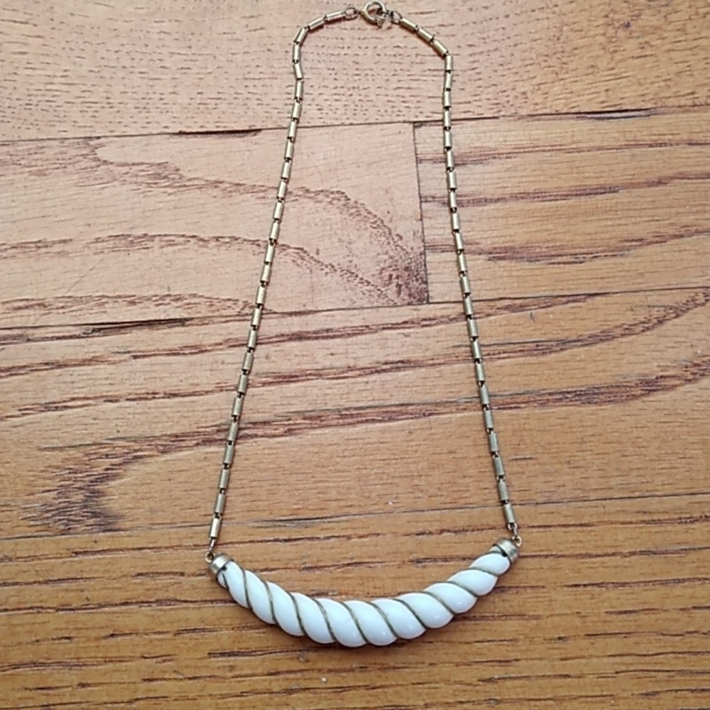Vintage"Bone Swirl" Necklace